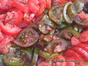 Tomatensalat mit Flor de Sal Balsamico
